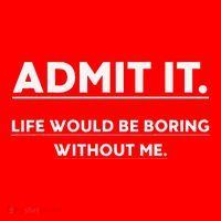Admit It Life Would Be Boring Without Me Funny Saying Gift Santa Hat thumb 1