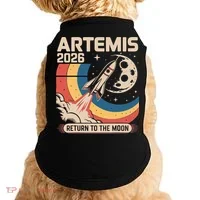 Artemis II Launch Back To The Moon 2026 Doggie Tank thumb 0
