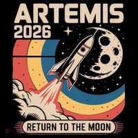 Artemis II Launch Back To The Moon 2026 Doggie Tank thumb 4