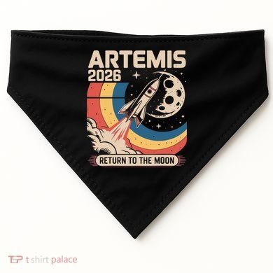 Artemis II Launch Back To The Moon 2026 USA-Made Doggie Bandana
