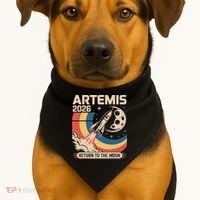 Artemis II Launch Back To The Moon 2026 USA-Made Doggie Bandana thumb 1