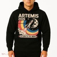 Artemis II Launch Back To The Moon 2026 Hoodie thumb 2
