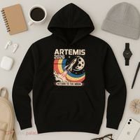 Artemis II Launch Back To The Moon 2026 Hoodie thumb 3
