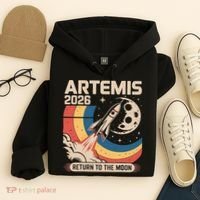 Artemis II Launch Back To The Moon 2026 Hoodie thumb 4