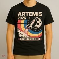 Artemis II Launch Back To The Moon 2026 T-Shirt thumb 3