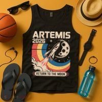 Artemis II Launch Back To The Moon 2026 Tank Top thumb 4