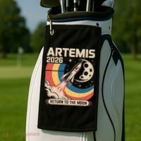 Artemis II Launch Back To The Moon 2026 Golf Towel thumb 2