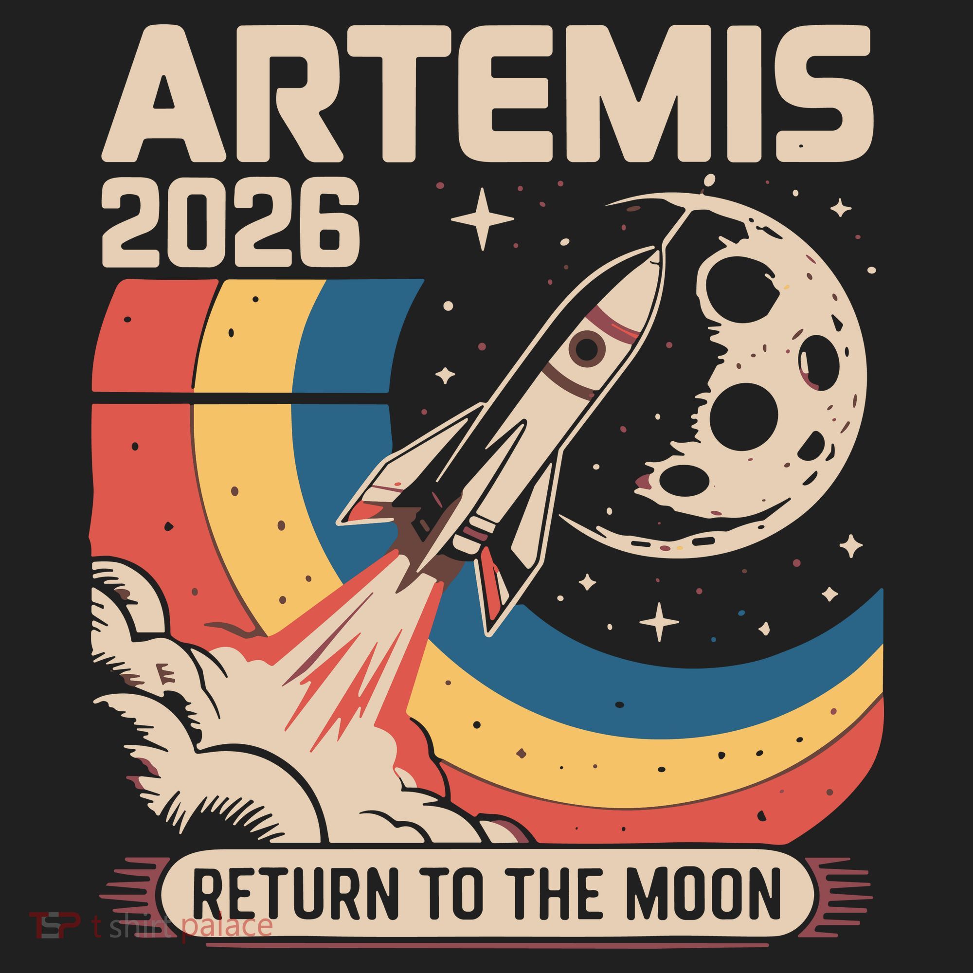 Artemis II Launch Back To The Moon 2026 Golf Towel