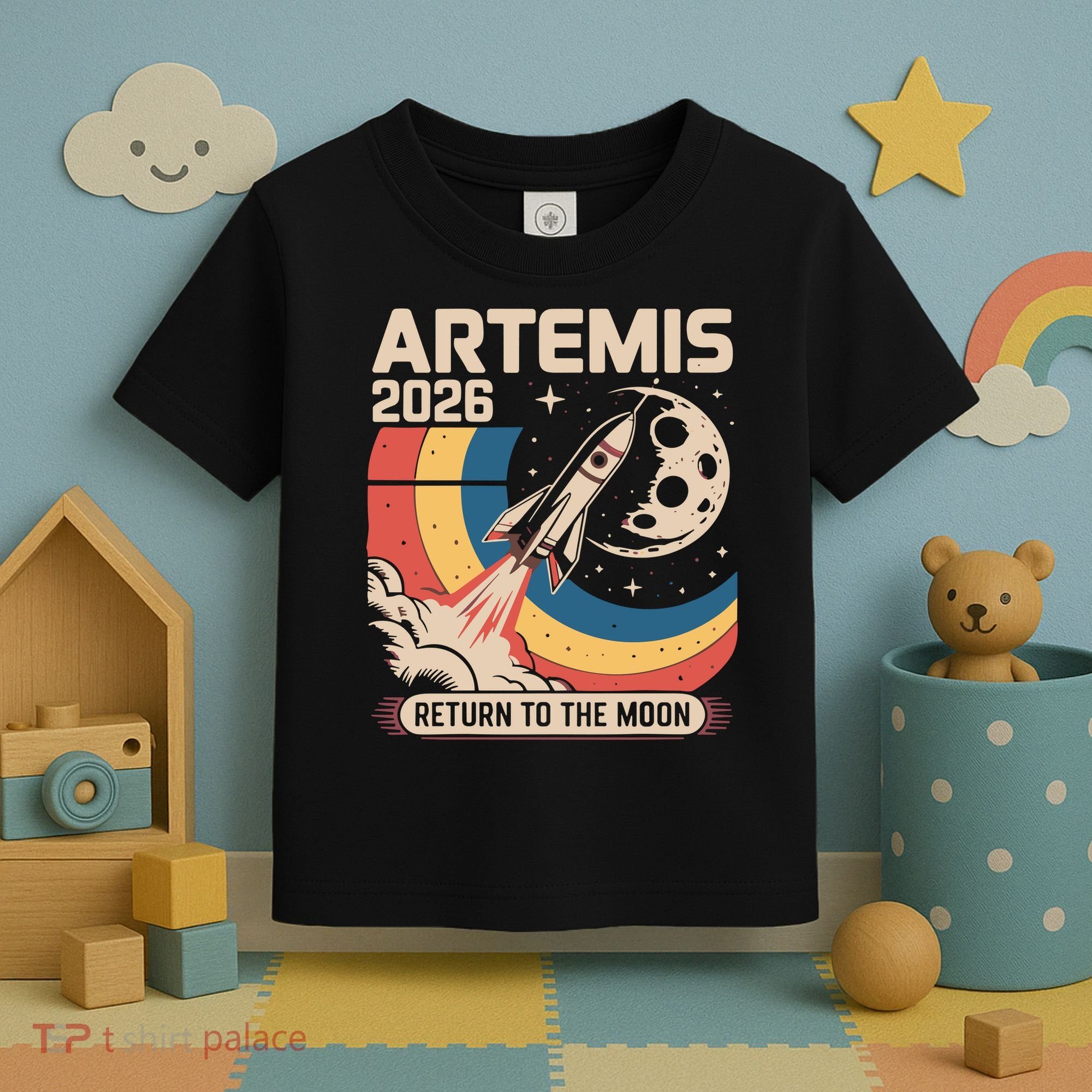 Artemis II Launch Back To The Moon 2026 Toddler T-Shirt