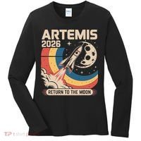 Artemis II Launch Back To The Moon 2026 Women's Long Sleeve Shirt thumb 0