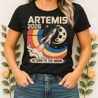Artemis II Launch Back To The Moon 2026 Women's T-Shirt thumb 2