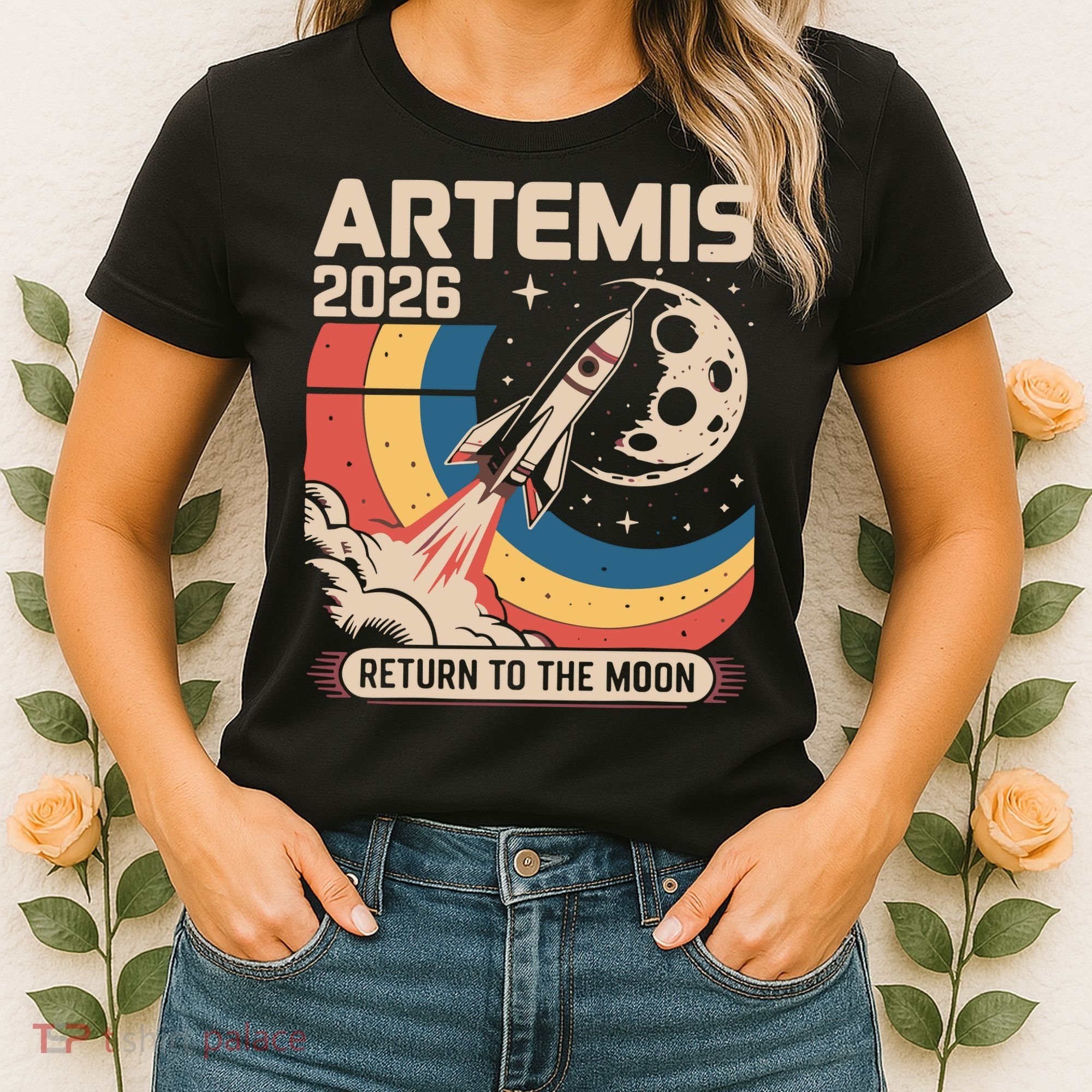 Artemis II Launch Back To The Moon 2026 Women's T-Shirt
