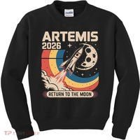 Artemis II Launch Back To The Moon 2026 Kids Sweatshirt thumb 0