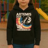 Artemis II Launch Back To The Moon 2026 Kids Hoodie thumb 3