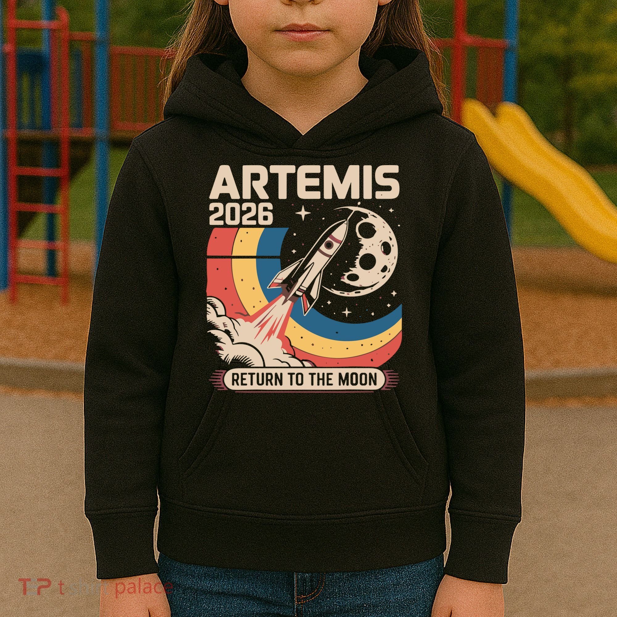 Artemis II Launch Back To The Moon 2026 Kids Hoodie