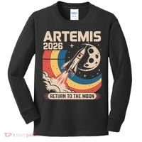 Artemis II Launch Back To The Moon 2026 Kids Long Sleeve Shirt thumb 0