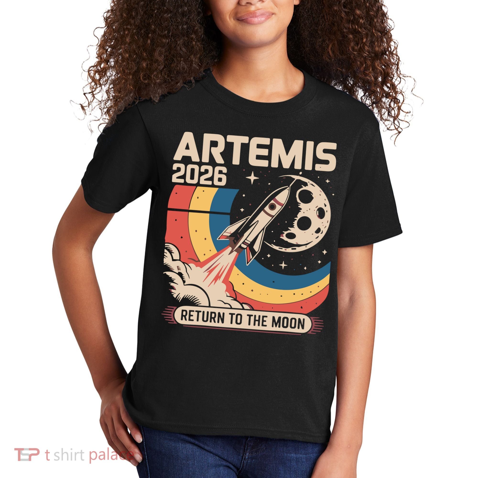 Artemis II Launch Back To The Moon 2026 Kids T-Shirt