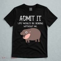 Admit It Life Would Be Boring Without Me Funny Moo Deng T-Shirt thumb 5