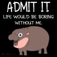 Admit It Life Would Be Boring Without Me Funny Moo Deng Baby Bodysuit thumb 2