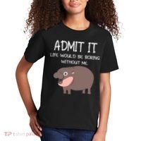 Admit It Life Would Be Boring Without Me Funny Moo Deng Kids T-Shirt thumb 2
