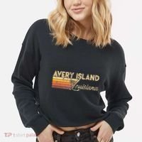 Avery Island Louisiana Cropped Pullover Crew thumb 2