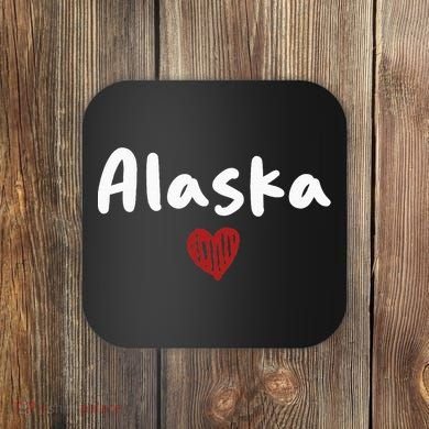 Alaska I Love Alaska Classic Coaster