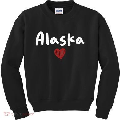 Alaska I Love Alaska Classic Kids Sweatshirt