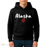 Alaska I Love Alaska Classic Kids Hoodie thumb 4