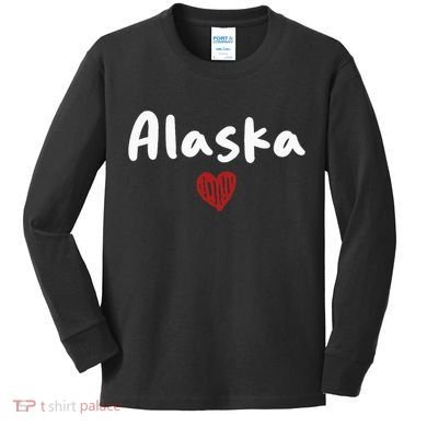 Alaska I Love Alaska Classic Kids Long Sleeve Shirt
