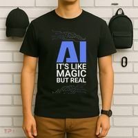 Ai Its Like Magic But Real Artificial Intelligence Geek Gift T-Shirt thumb 6