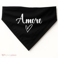 Amore Italian Love Valentine's Day USA-Made Doggie Bandana thumb 0