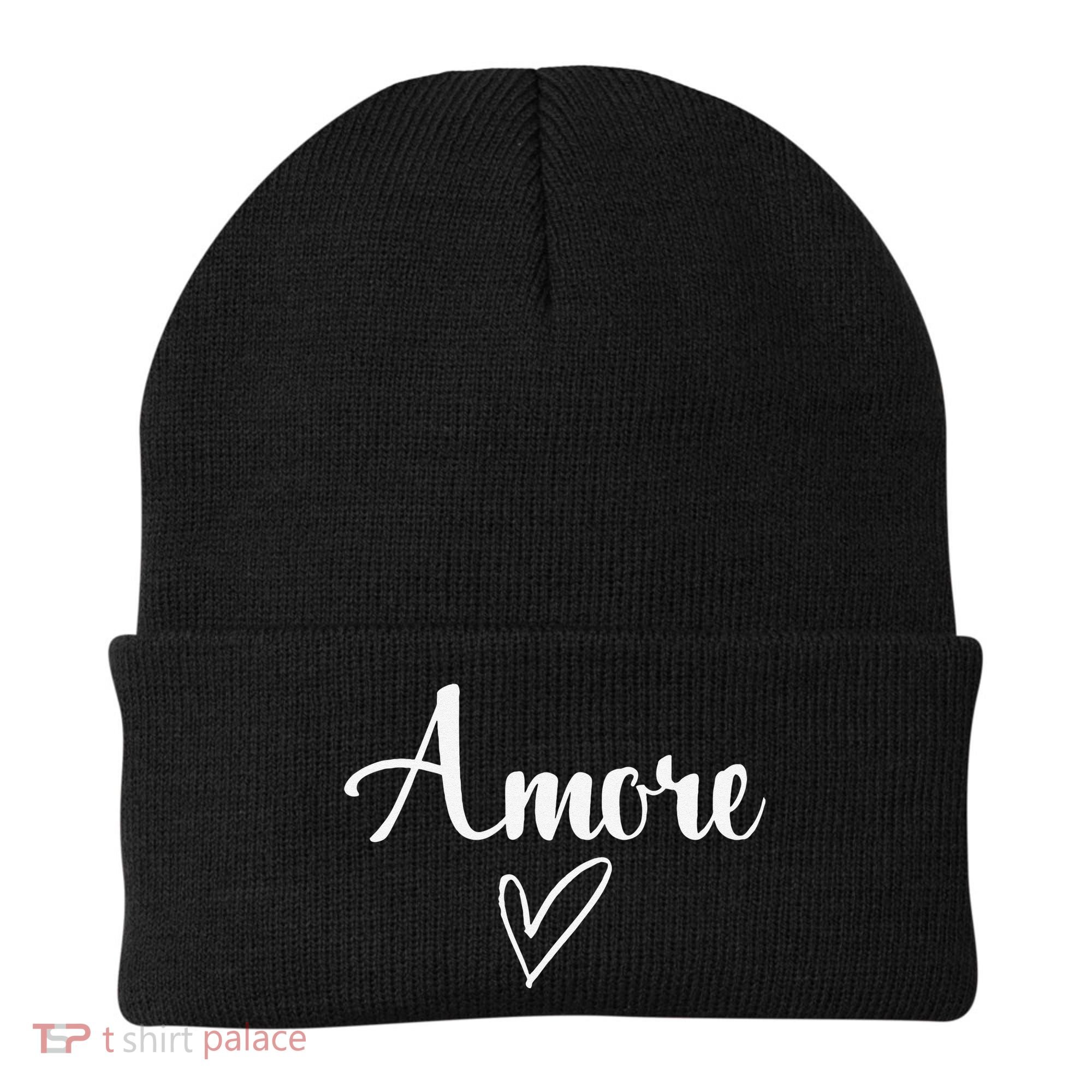 Amore Italian Love Valentine's Day Beanie