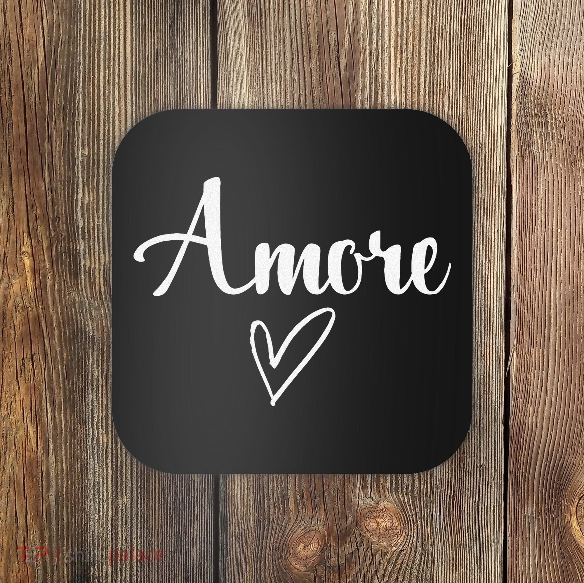 Amore Italian Love Valentine's Day Coaster