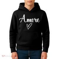 Amore Italian Love Valentine's Day Kids Hoodie thumb 4