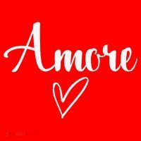 Amore Italian Love Valentine's Day Santa Hat thumb 1