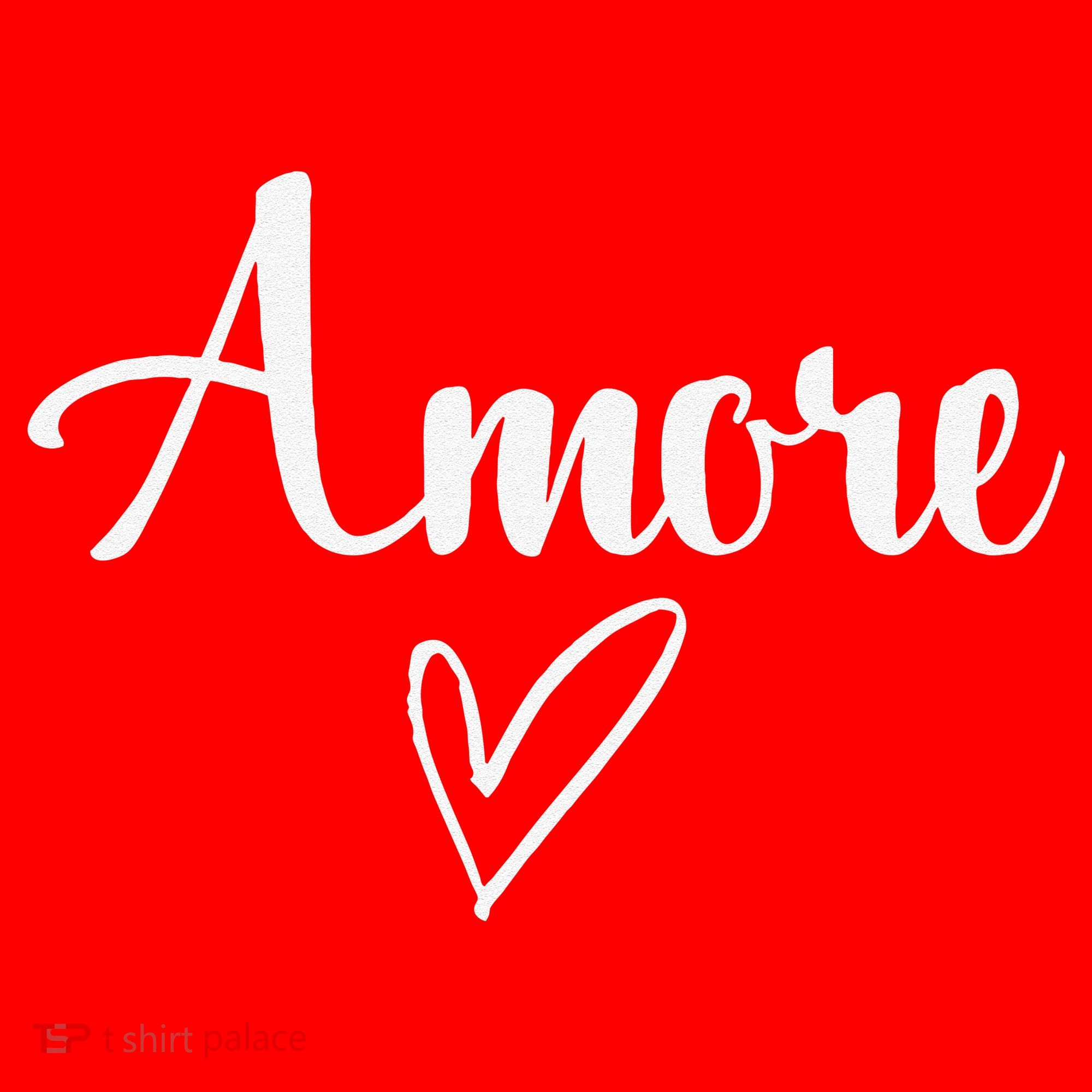 Amore Italian Love Valentine's Day Santa Hat