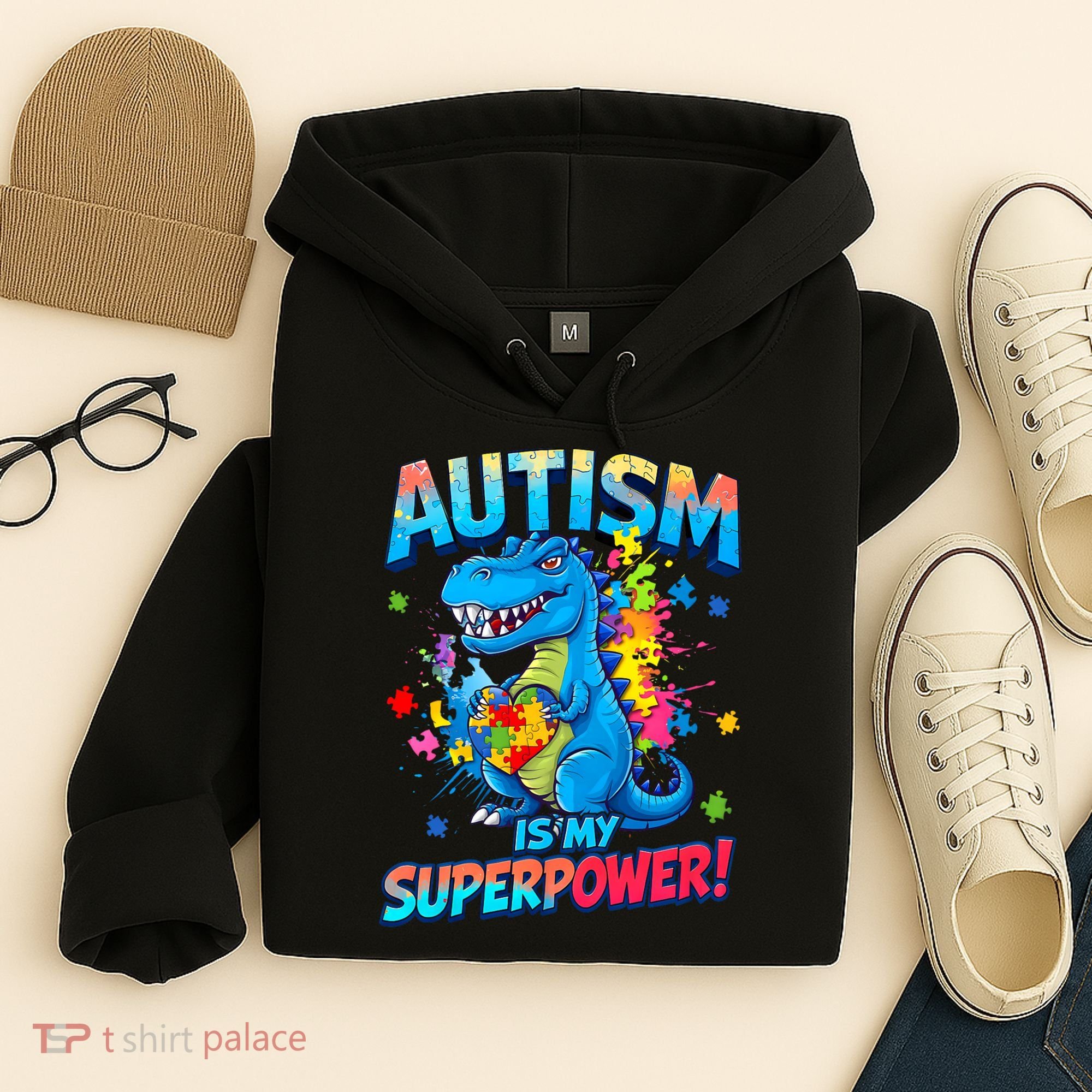 Autism Is My Superpower Dinosaur  Autism Awareness Hoodie