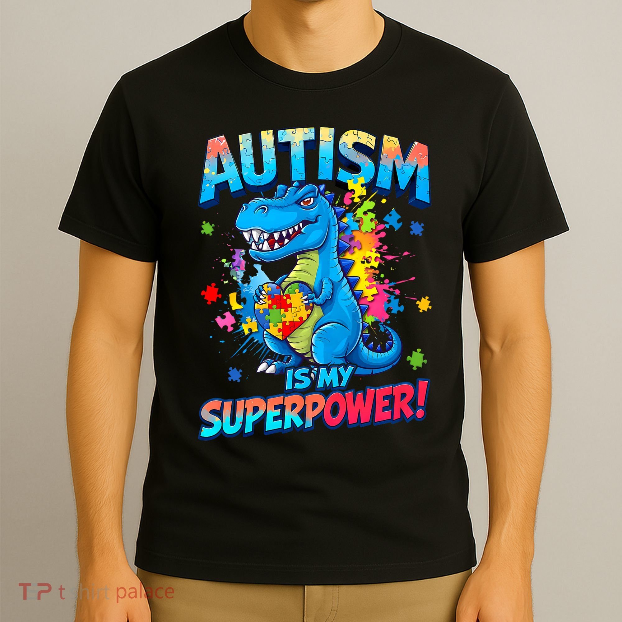 Autism Is My Superpower Dinosaur  Autism Awareness T-Shirt