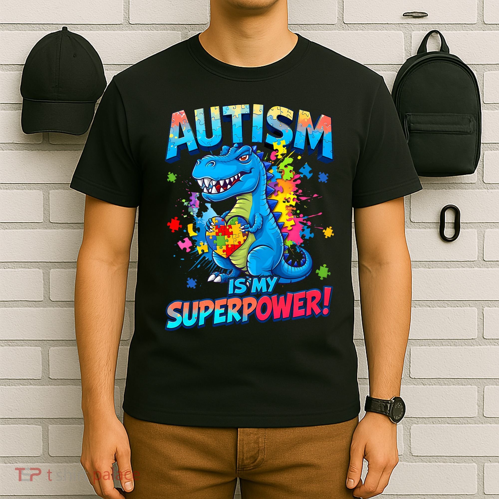 Autism Is My Superpower Dinosaur  Autism Awareness T-Shirt
