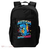 Autism Is My Superpower Dinosaur  Autism Awareness Backpack thumb 0
