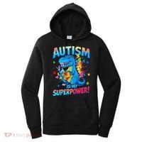 Autism Is My Superpower Dinosaur  Autism Awareness Women's Hoodie thumb 0