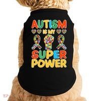 Autism Is My Super Power Doggie Tank thumb 0