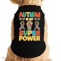 Autism Is My Super Power Doggie Tank thumb 0