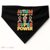 Autism Is My Super Power USA-Made Doggie Bandana thumb 0
