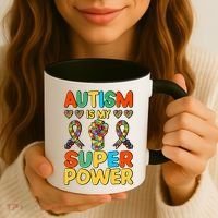 Autism Is My Super Power Coffee Mug thumb 3