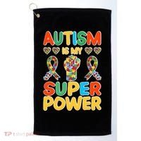 Autism Is My Super Power Golf Towel thumb 0