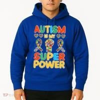 Autism Is My Super Power Hoodie thumb 2