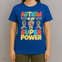 Autism Is My Super Power T-Shirt thumb 4