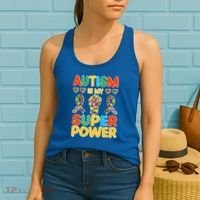 Autism Is My Super Power Women's Tank Top thumb 2