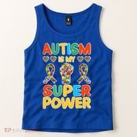 Autism Is My Super Power Tank Top thumb 2
